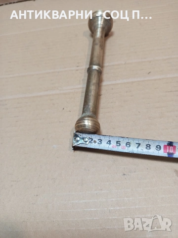 Соц Старо Бронзово Месингово Чукало За Хаванче За Подправки 0.720кг. НОМЕР 1643., снимка 11 - Антикварни и старинни предмети - 53698961