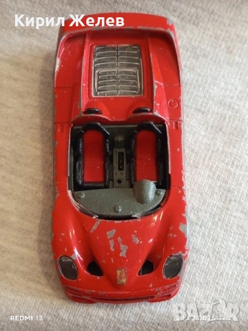 Метална количка FERRARI F50 Made in Italy за КОЛЕКЦИЯ ДЕКОРАЦИЯ 47210, снимка 4 - Колекции - 53559616