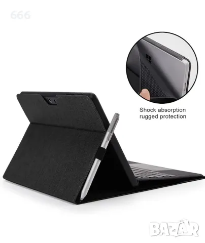 Защитен калъф Omnpak за Surface Go 4 2023/Go 3 2021/Go 2 2020/Go 2018 с държач за стилус, снимка 8 - Калъфи, кейсове - 47328493