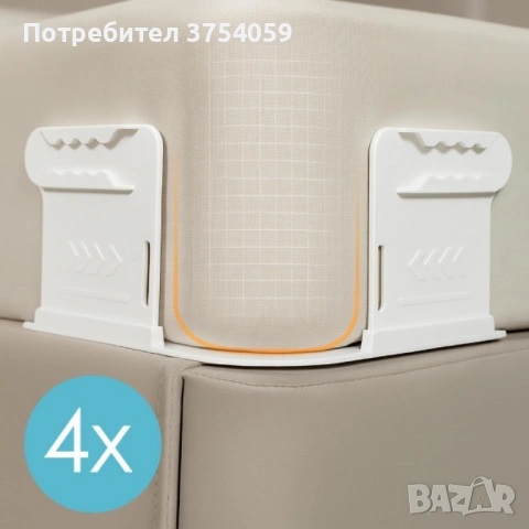 Държачи за чаршафи против плъзгане – комплект 4 броя, снимка 8 - Други стоки за дома - 53082322