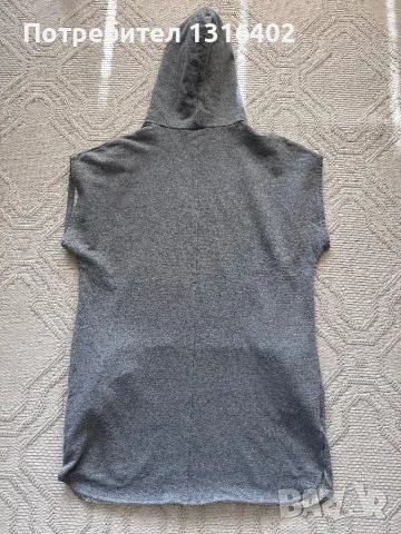 Дамска туника с качулка, размер S/M, снимка 4 - Рокли - 49513622