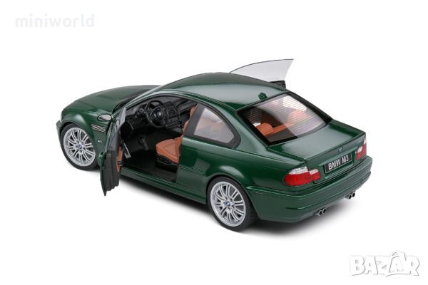 BMW M3 E46 Coupe 2000 - мащаб 1:18 на Solido моделът е нов в кутия, снимка 7 - Колекции - 46322210