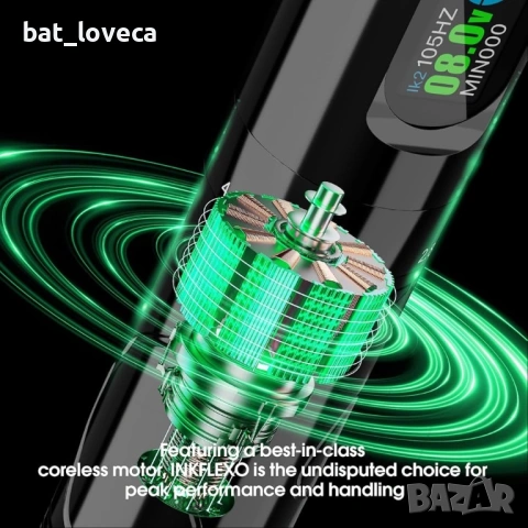 Нов Inkflexo 2.2-4.2 мм безжична машина за татуировки с регулируем ход, безжична батерия, снимка 2 - Друго оборудване - 53760160