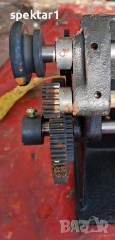 Метална ръчна машина за навиване на бобини две предавателни числа механичен брояч , снимка 2 - Други машини и части - 52546055