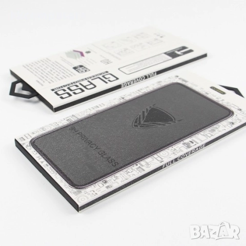 Стъклен протектор за дисплей OG Premium Privacy с цяло лепило, За iPhone 17 Air (6.9), Черен, снимка 3 - Фолия, протектори - 51825507