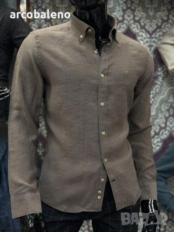 Ежедневна мъжка риза с дълги ръкави, 4цвята , снимка 2 - Ризи - 53309871