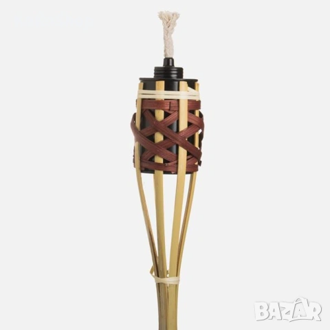 Факли - четири броя, бамбукови, маслени, снимка 3 - Декорация за дома - 54220166