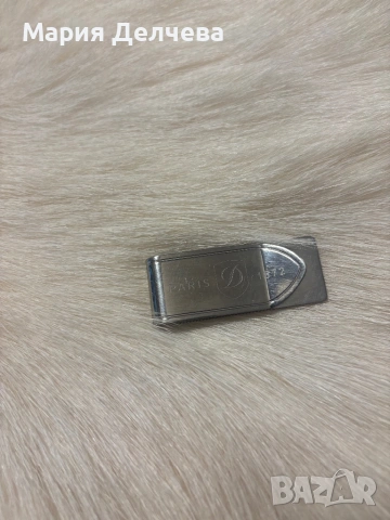 Щипка за пари S.T. Dupont с паладиево покритие, снимка 3 - Портфейли, портмонета - 53391336