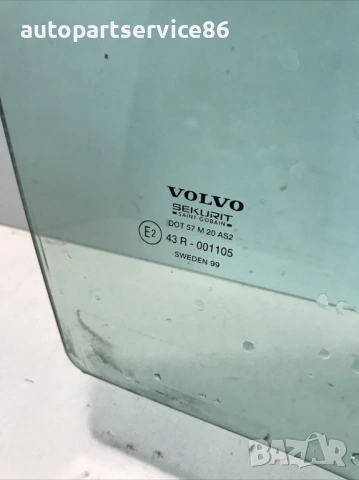Задно дясно стъкло на прозореца за врата за Volvo S80 2.5 TDI (2002) 43R-001105, снимка 2 - Части - 54124937