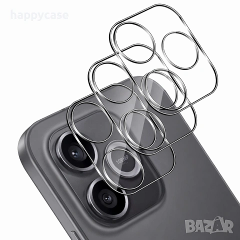 Honor 600 Lite 5G / 3D 9H Безцветен стъклен протектор за камера