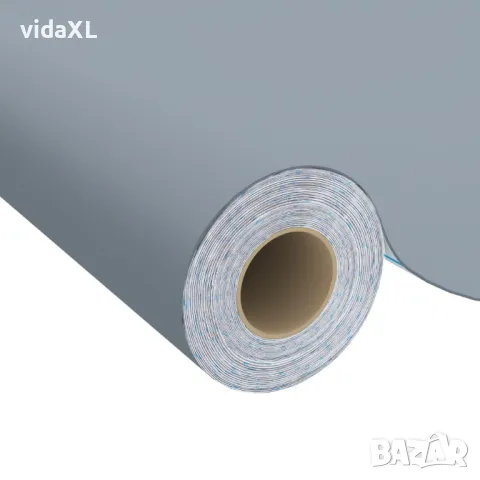 vidaXL Самозалепващо фолио за мебели, сиво, 500х90 см, PVC (SKU:146125), снимка 3 - Пердета и завеси - 49456743