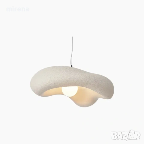 Висяща лампа полилей стил облак wabi sabi 60*50 см Е27, снимка 2 - Лампи за таван - 53145654