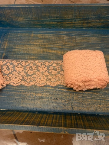 Дантела с цвят “Праскова”* 12 метра, снимка 4 - Други стоки за дома - 53686835