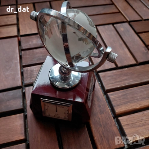 Стар настолен часовник/термометър/хигрометър , снимка 4 - Антикварни и старинни предмети - 54006336