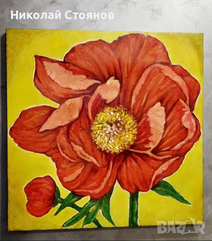 Картина цвете маслена