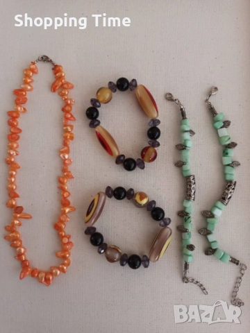 НОВ комплект колие и 4 гривни, Спиди/лично предаване