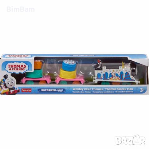 Оригинално моторизирано влакче Thomas & Friends - Wobbly Cake Thomas - Томас / FISHER PRICE, снимка 2 - Влакчета, самолети, хеликоптери - 45809286