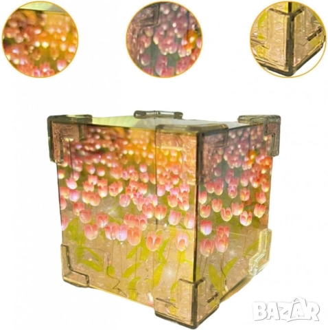 Очарователна нощна лампа лале – Многофункционално освежаване на вашето пространство, снимка 2 - Други стоки за дома - 52004207