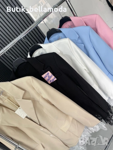 Стилно сако с дантела, снимка 2 - Сака - 53285397