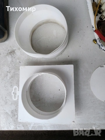 Пластмасов преходник за кухненски кумин (въздуховоди) с разширител.