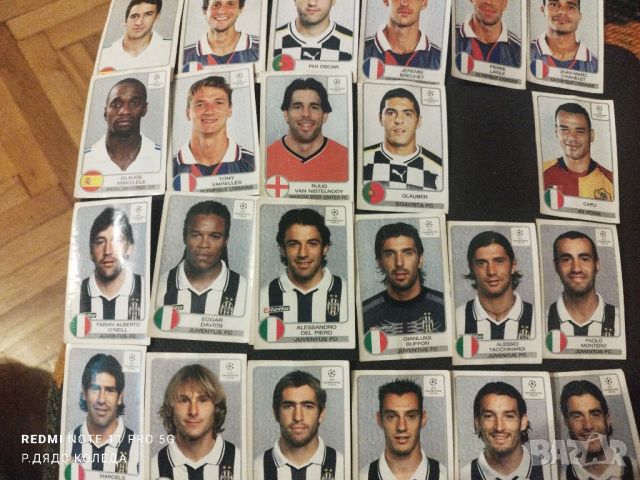 Арт на футболисти,Шампионска лига 2001/2002, снимка 1 - Други ценни предмети - 45806002