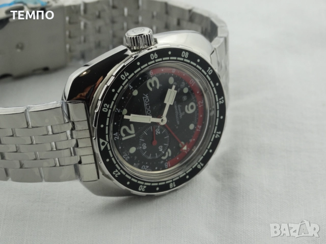 ВОСТОК АМФИБИЯ АВТОМАТИЧЕН-GMT ref: 71070А, снимка 8 - Мъжки - 51841220