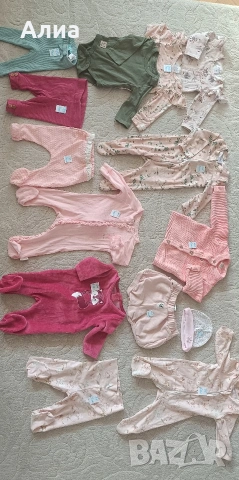 Лот от бодита, клинчета, ританки, гащеризони-21части - намаление, снимка 12 - Комплекти за бебе - 53711611