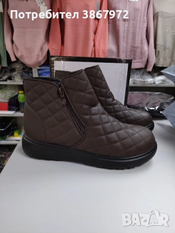 Дамски Боти на квадрати с два ципа, снимка 2 - Дамски боти - 51938113