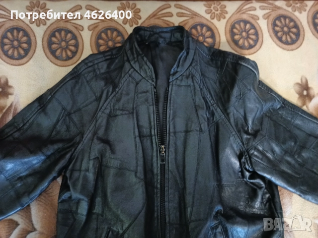 Продавам Рокерско кожено яке от естествена кожа, снимка 4 - Якета - 52098948