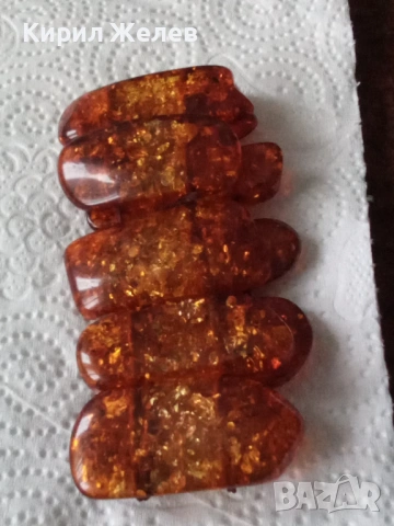 Гривна кехлебарена разтегливи 53794, снимка 2 - Гривни - 53517074