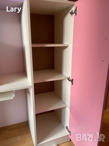 Двукрилен гардероб, библиотека, бюро и еднокрилен гардероб, снимка 5 - Гардероби - 51106087
