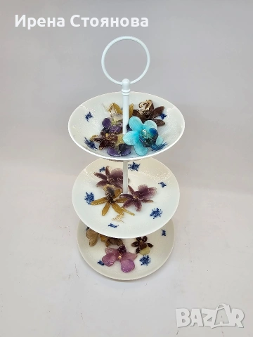 Rosenthal - Romance Rhapsody по дизайн на Bjorn Wiinblad 1961г. Мини поднос на три нива