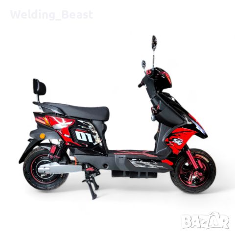 Скутер на ток SG Racing 3000W - Червен, снимка 4 - Мотоциклети и мототехника - 45159898