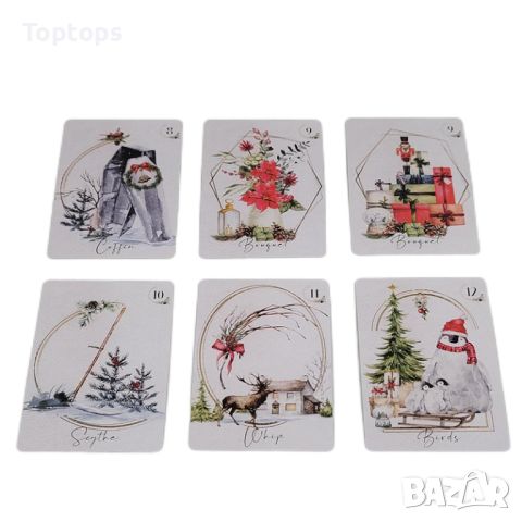 Ленорман карти:Lenormand du Japon&Le Claire Lenormand&Simply Christmas Lenormand, снимка 17 - Карти за игра - 45283365