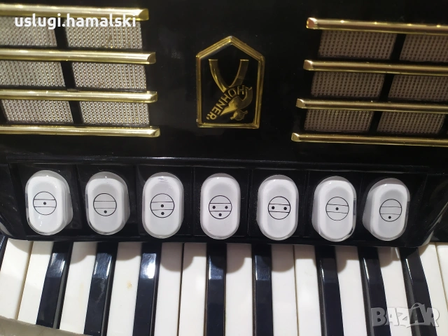 Акордеон Hohner 120 баса, снимка 3 - Акордеони - 53606464