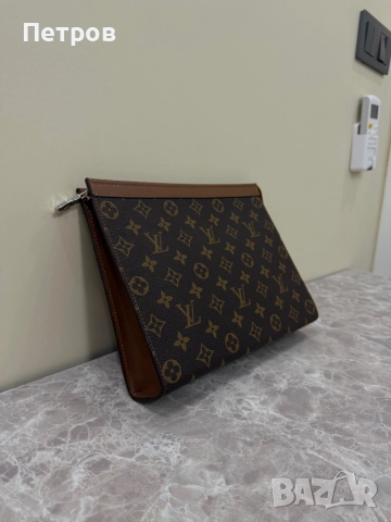 КАТО ЧИСТО НОВ Louis Vuitton Monogram Clutch , снимка 3 - Чанти - 52523315