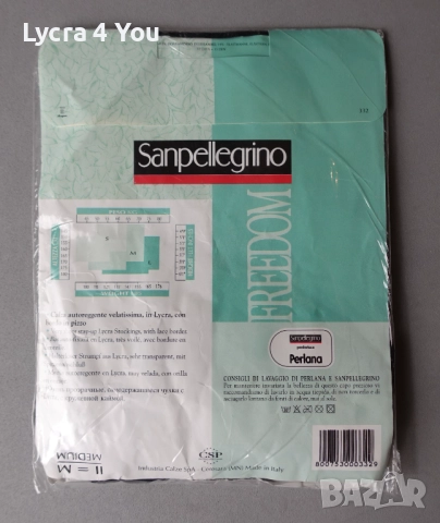 Sanpellegrino Freedom 15 den S/M черни силиконови чорапи, снимка 2 - Бельо - 52507046