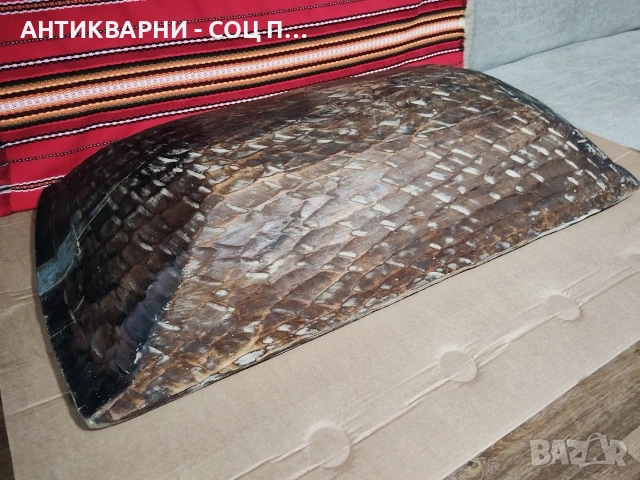 Старинна Ръчно Изработена Дървена Ренесансова Нощва, Корито За Месене На Тесто 19' Век / НОМЕР 693., снимка 10 - Антикварни и старинни предмети - 53486111