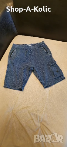 Original Stone Island Junior Distressed Old Effect Cargo Shorts, снимка 7 - Къси панталони - 50871680
