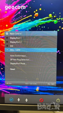 24" HP Z24n FHD+ IPS монитор (1920x1200,5ms,DVI-I,HDMI,2xDP,mDP,USB), снимка 7 - Монитори - 52824145