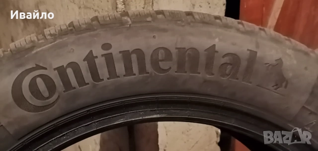 Продавам 4 броя Зимни гуми 215.55.17 на 1 сезон дот 2022 Контентал , снимка 4 - Гуми и джанти - 54064928