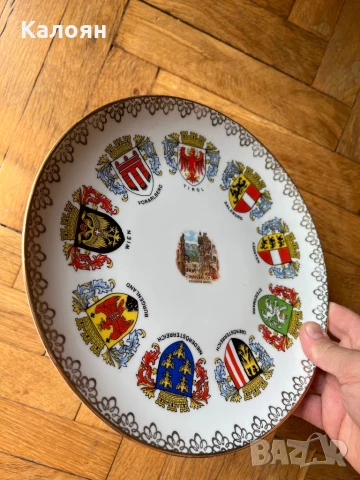 Винтидж чиния 24 см. , снимка 2 - Декорация за дома - 51107114