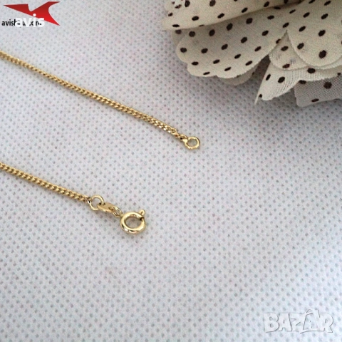 Синджир с 14К златно покритие 254589, снимка 2 - Колиета, медальони, синджири - 53588542
