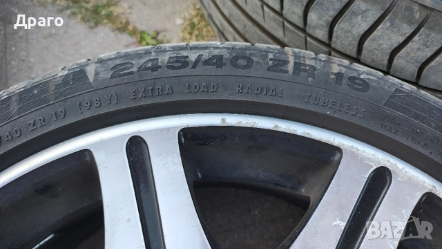 Джанти с летни гуми 5x112 19, снимка 2 - Гуми и джанти - 51884755