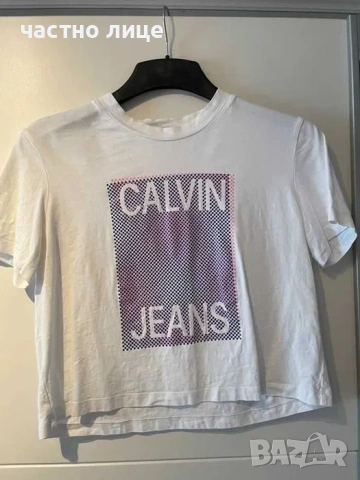 Оригинална и НОВА дамска тениска Calvin Klein Jeans, снимка 6 - Тениски - 54229995