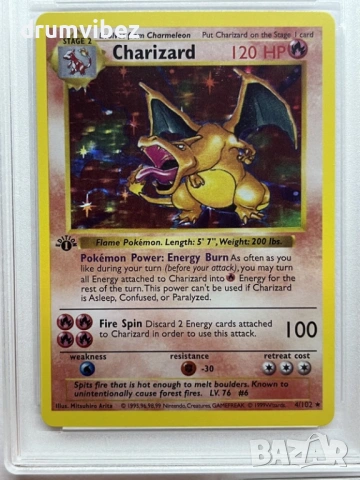 5 Pokemon Cards:Charizard,Venusaur,Chansey,Magikarp+Magikarp & Wailord, снимка 16 - Колекции - 52405099