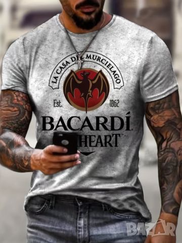 Мъжка тениска с графика на BACARDI , снимка 1