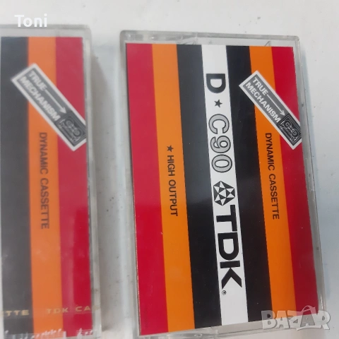 аудио касета аудио касети tdk d c90 чисто нови ,една няма найлонче, чисто нови 3броя