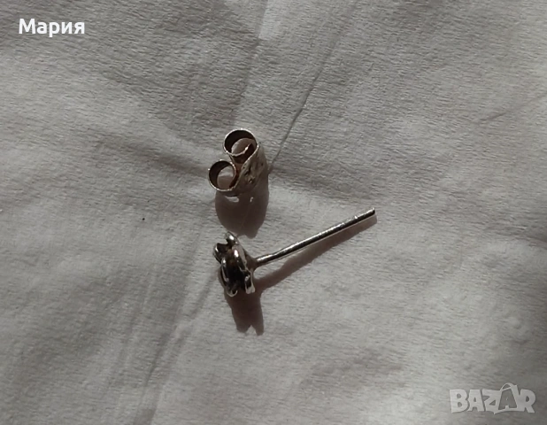 Обеца с роза, снимка 5 - Обеци - 53857146