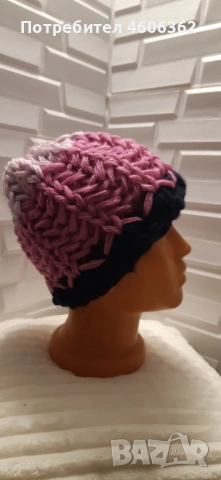 различни видове ръчно изплетени шапки, снимка 15 - Шапки - 51906292